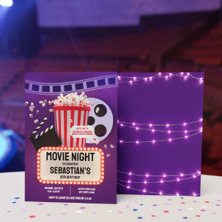 Filmavond Kinderverjaardagsfeestje Kaart