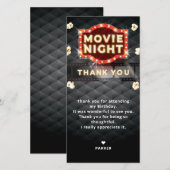 Filmavond Luxe Bedankkaart (Voorkant / Achterkant)