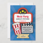 Filmavond op zaterdag om het even welke leeftijd f kaart (Voorkant)