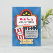 Filmavond op zaterdag om het even welke leeftijd f kaart (Staand voorkant)