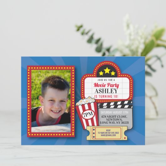 Filmavond op zondag om het even welke leeftijd Fot Kaart (Staand voorkant)