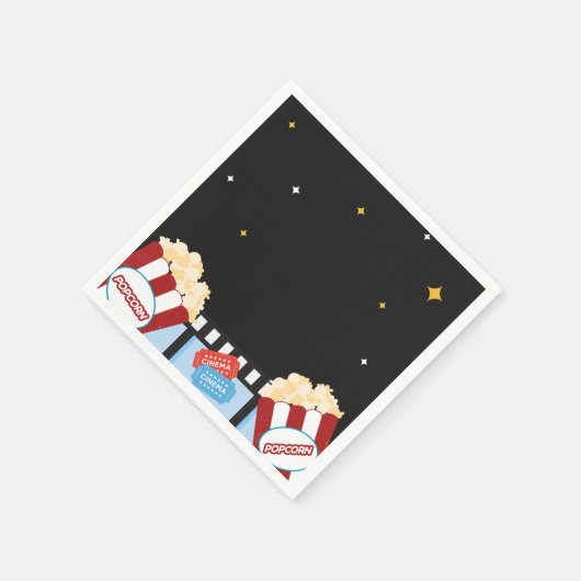 Filmavond Popcorn Achtertuin Feest Servet (Hoek)