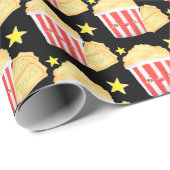 Filmavond Popcorn en tickets Cadeaupapier (Rol Hoek)