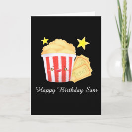 Filmavond Popcorn en tickets Kaart