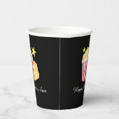 Filmavond Popcorn en tickets Papieren Bekers (Rechts)