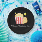 Filmavond Popcorn en tickets Papieren Bordje (Feest)