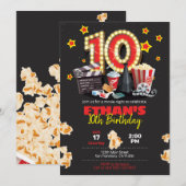 Filmavond, Theater - Uitnodiging voor 10e verjaard (Voorkant / Achterkant)