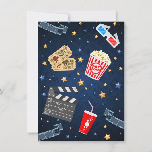 Filmavond Verjaardag Kaart (Achterkant)