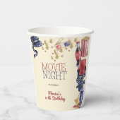 Filmavond verjaardag voor kinderen papieren bekers (Achterkant)
