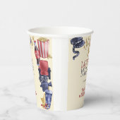 Filmavond verjaardag voor kinderen papieren bekers (Rechts)