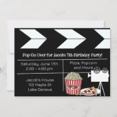 Filmavond Verjaardagsfeestje Kaart (Voorkant)