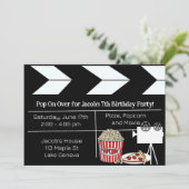 Filmavond Verjaardagsfeestje Kaart (Staand voorkant)