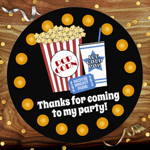 Filmavond Verjaardagsfeestje Ronde Sticker