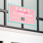 Filmavonden in het park | Aangepast zomerevenement Spandoek (Buitenkant Gebouw)