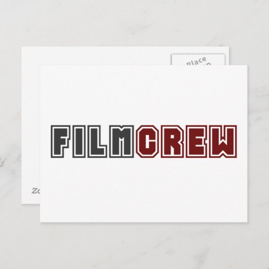 filmbemanning briefkaart (Voorkant / Achterkant)