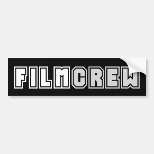 filmbemanning bumpersticker (Voorkant)