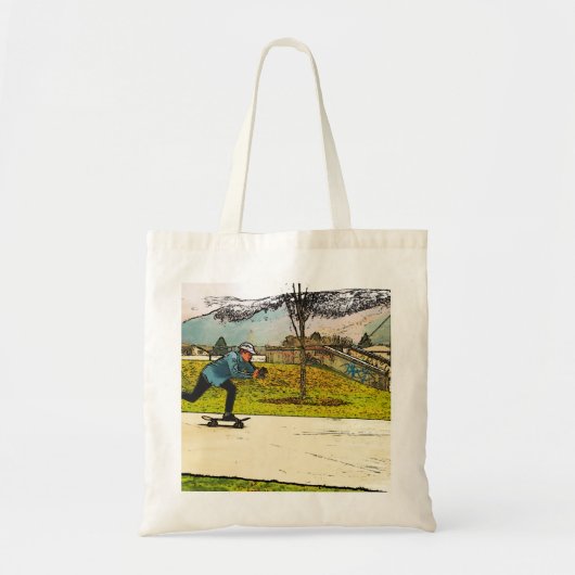 Filmbewegingen - Skateboarder Tote Bag (Voorkant)