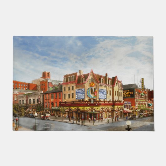 Filmbioscoop - De plezier van films in 1918 Deurmat (Voorkant)