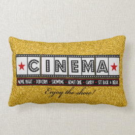 Filmbioscoop Pillow-red accent Kussen