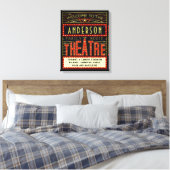 Filmbioscoop thuisbioscoop | Aangepaste naam Canvas Afdruk (Insitu (Slaapkamer))