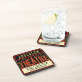 Filmbioscoop thuisbioscoop | Aangepaste naam Drankjes Onderzetter (Rechterzijde)