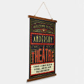 Filmbioscoop thuisbioscoop | Aangepaste naam Hangend Wandkleed (Gebogen)