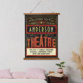 Filmbioscoop thuisbioscoop | Aangepaste naam Hangend Wandkleed (Slaapkamer)