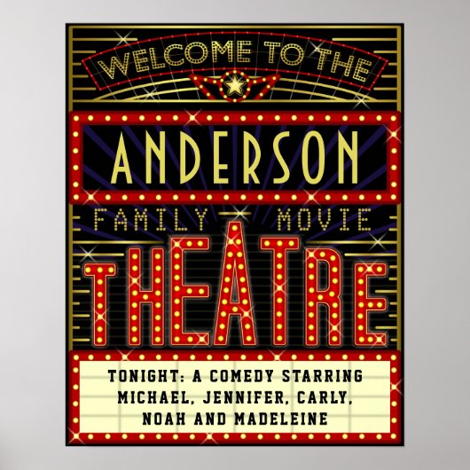 Filmbioscoop thuisbioscoop | Aangepaste naam Poster (Voorkant)