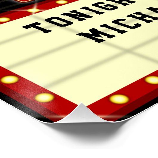 Filmbioscoop thuisbioscoop | Aangepaste naam Poster (Hoek)