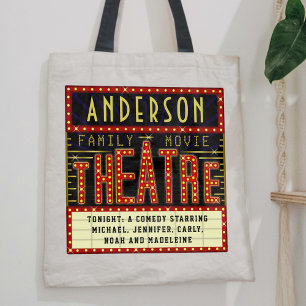 Filmbioscoop thuisbioscoop Aangepaste naam Tote Bag