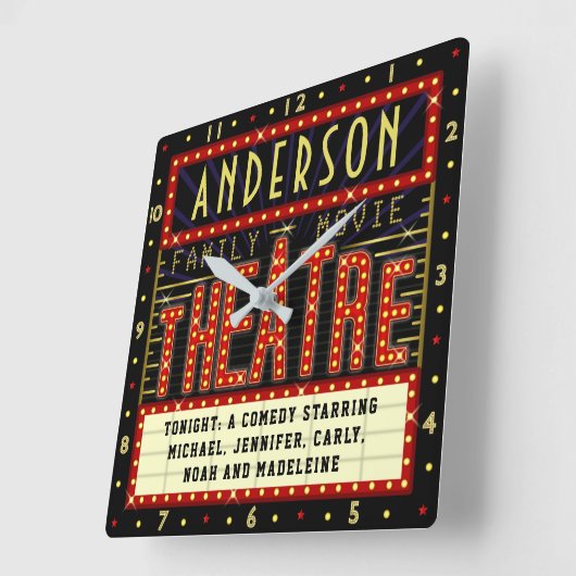 Filmbioscoop thuisbioscoop | Aangepaste naam Vierkante Klok (Hoek)