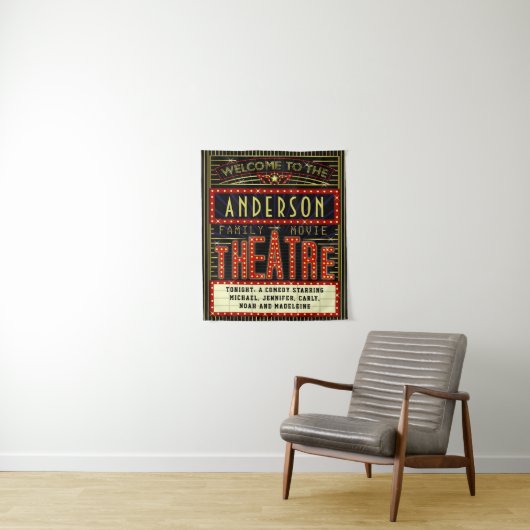 Filmbioscoop thuisbioscoop | Aangepaste naam Wandkleed (In situ)