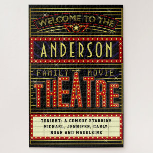 Filmbioscoop thuisbioscoop Naam 20 x 30 Legpuzzel