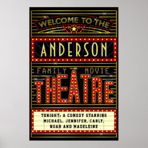 Filmbioscoop thuisbioscoop   Naam 20 x 30 Poster