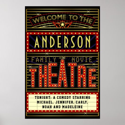 Filmbioscoop thuisbioscoop | Naam 20 x 30 Poster (Voorkant)