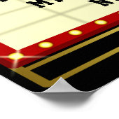 Filmbioscoop thuisbioscoop | Naam 24 x 36 Poster (Hoek)