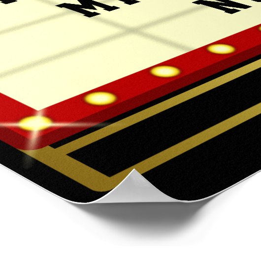 Filmbioscoop thuisbioscoop | Naam 24 x 36 Poster (Hoek)