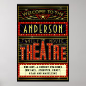 Filmbioscoop thuisbioscoop | Naam 24 x 36 Poster (Voorkant)