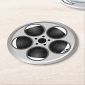 Filmbioscoop thuisbioscoop ronde kartonnen onderzetter (Gebogen)