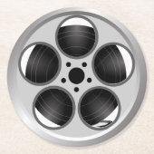 Filmbioscoop thuisbioscoop ronde kartonnen onderzetter (Voorkant)