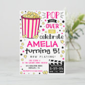 Filmbioscoopbezoeker Birthday Party Kaart (Staand voorkant)