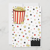 Filmbioscoopbezoeker Birthday Party Kaart (Achterkant)