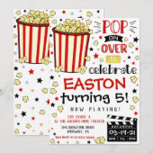Filmbioscoopbezoeker Birthday Party Kaart (Voorkant / Achterkant)
