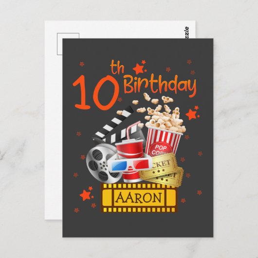 Filmbioscoopbioscoopbioscoopzopwedstrijd  briefkaart (Voorkant / Achterkant)