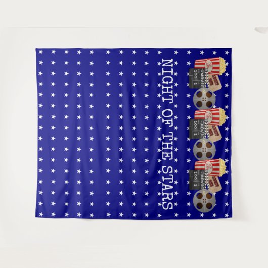 Filmbioscoopbioscoopfeest in Hollywood Wandkleed (Voorkant (horizontaal))