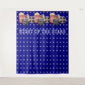 Filmbioscoopbioscoopfeest in Hollywood Wandkleed (Voorkant)