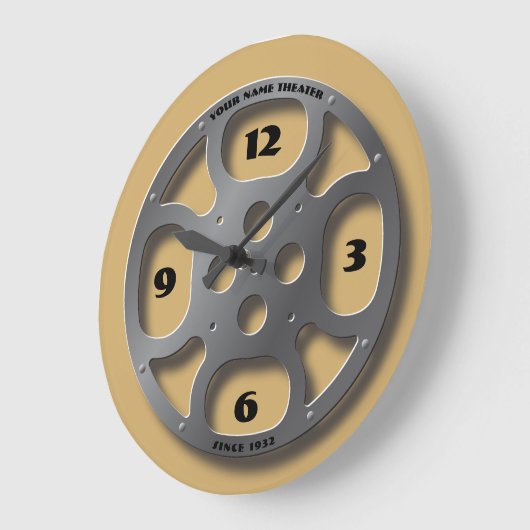 filmbioscoopbioscoopfilm Reel Sjabloon Grote Klok (Hoek)