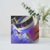 Filmbioscoopfilm, popcorn en kaartjes kaart (Staand voorkant)