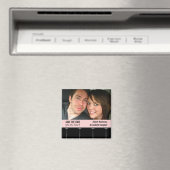 Filmbioscoopfoto Opslaan Datum magneet, Roze Magneet (Insitu (Vaatwasser))