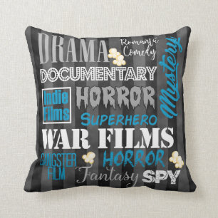 Filmbioscoopkaartje Pillow-blu Kussen